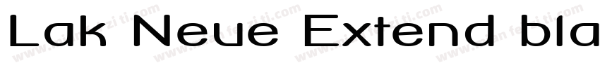 Lak Neue Extend bla字体转换
